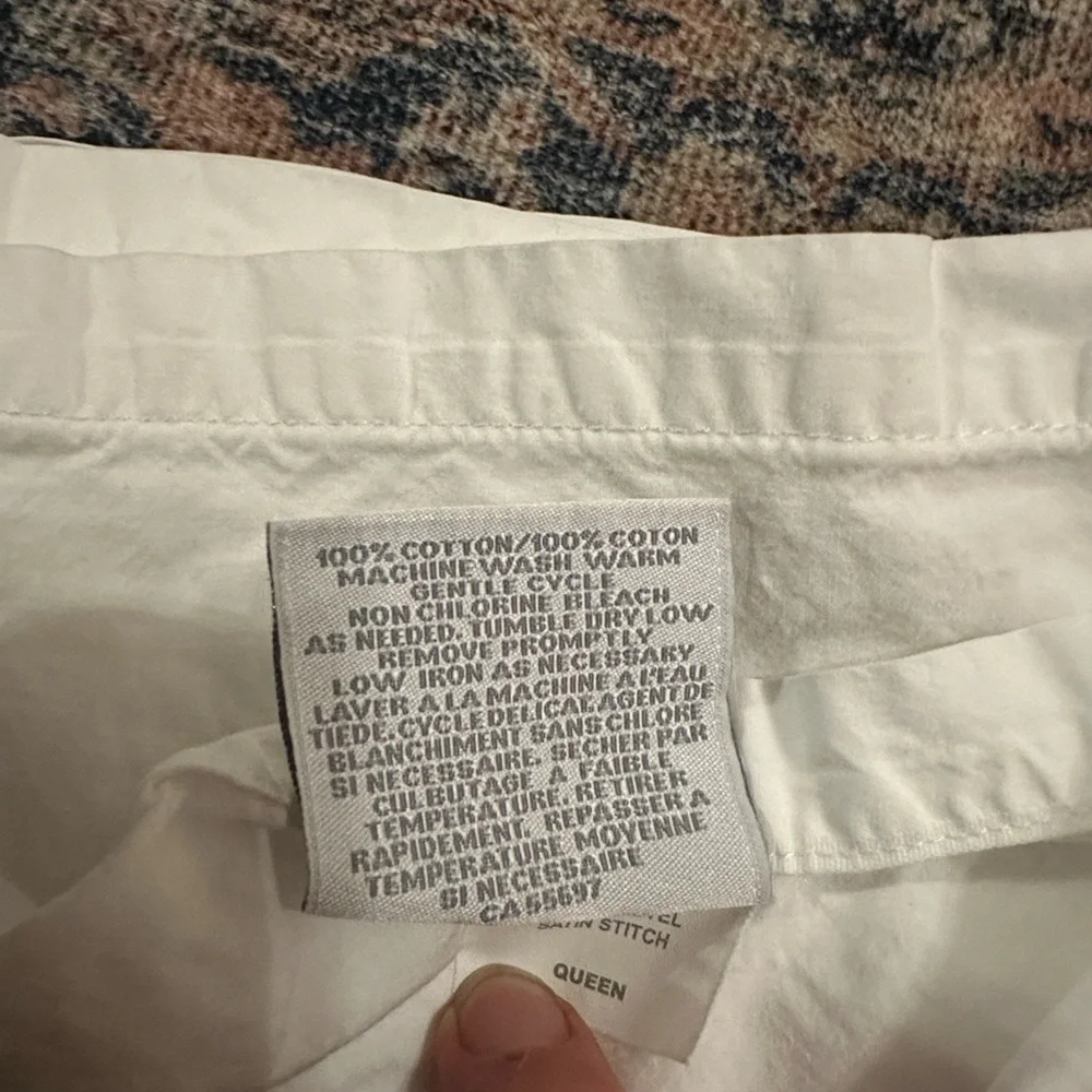 Restoration Hardware Italian Ivory Hotel Satin Queen Flat Sheet